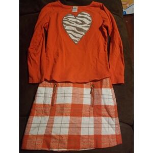 Gymboree right meow top skirt 7